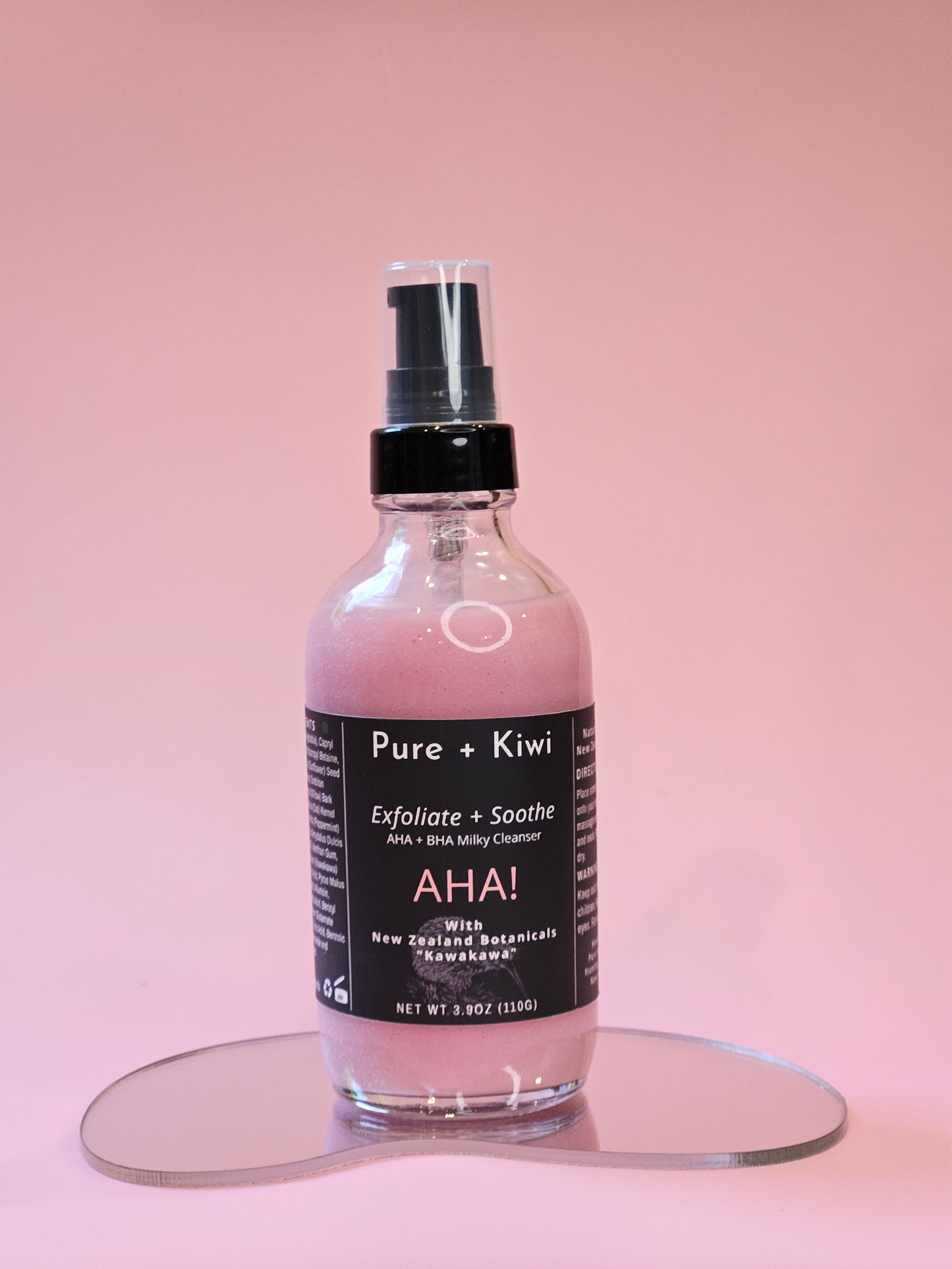 AHA! - Milky Cleanser - Kawakawa + Willow Bark + AHA's
