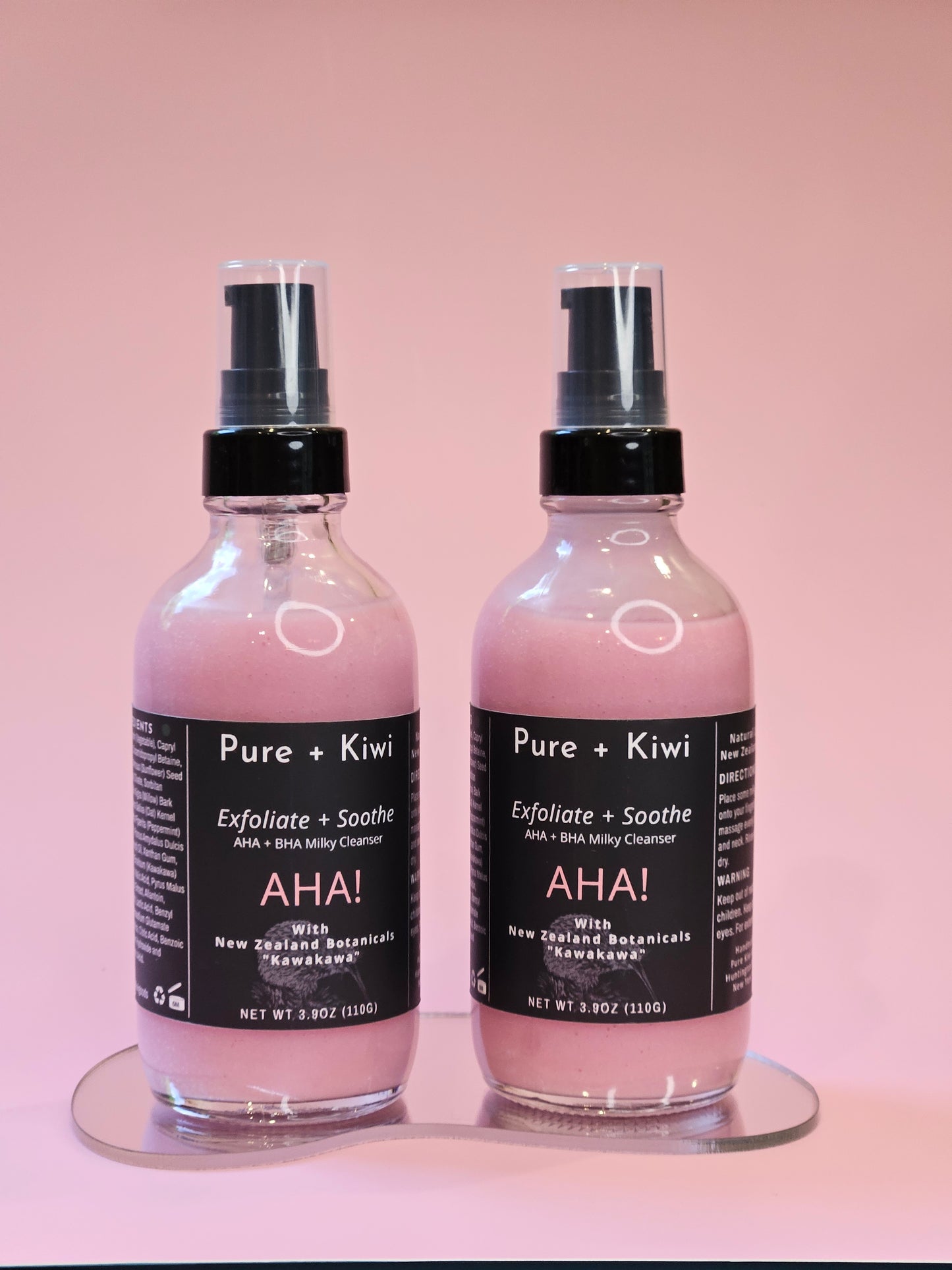 AHA! - Milky Cleanser - Kawakawa + Willow Bark + AHA's