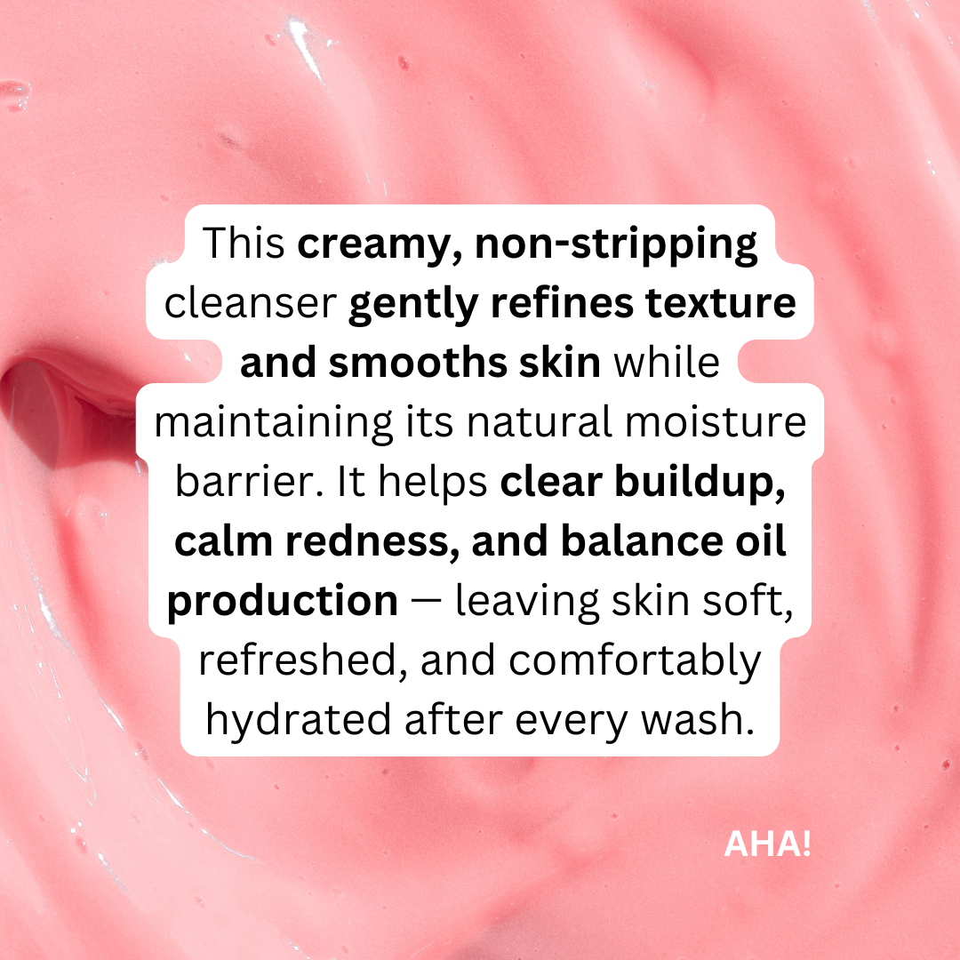 AHA! Gentle Apple + Oat Milky Cleanser | For Clear Pores + Dull Skin