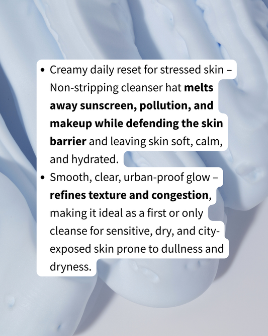 CLEAN SLATE – Anti-Pollution Cream Cleanser | Hydrate + Purify