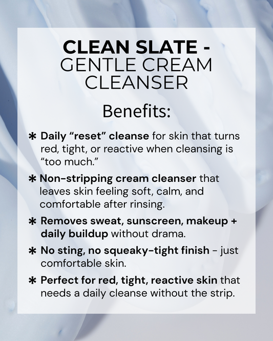 CLEAN SLATE - Daily Milky Cleanser (Sensitive-Skin Safe)