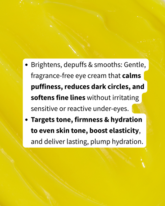 LIGHTEN UP – Kiwifruit + Peptide + Coffee Eye Cream | Reduces Dark Circles for Sensitive Skin