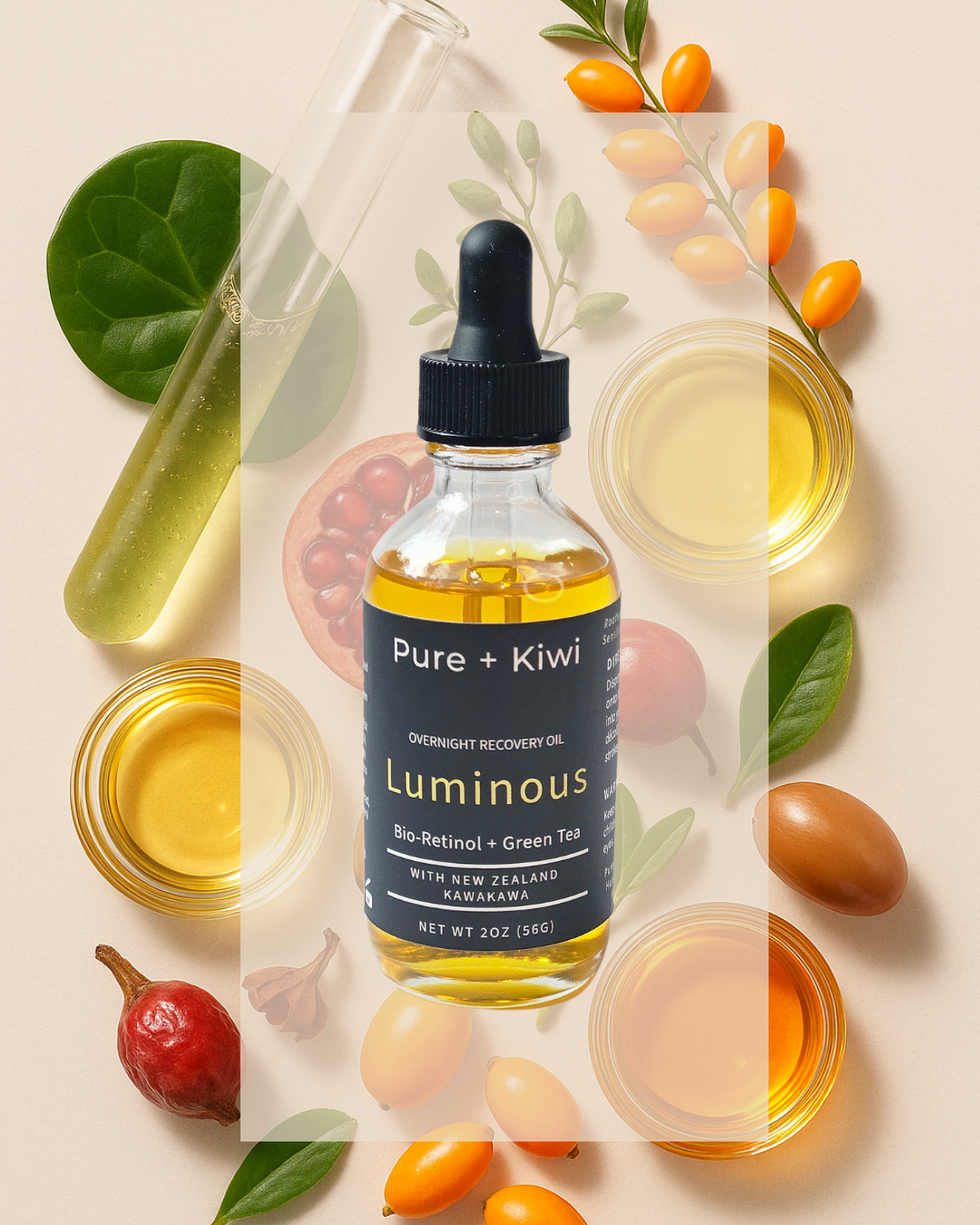 LUMINOUS - Bakuchiol Overnight Repair Oil for Sensitive Skin
