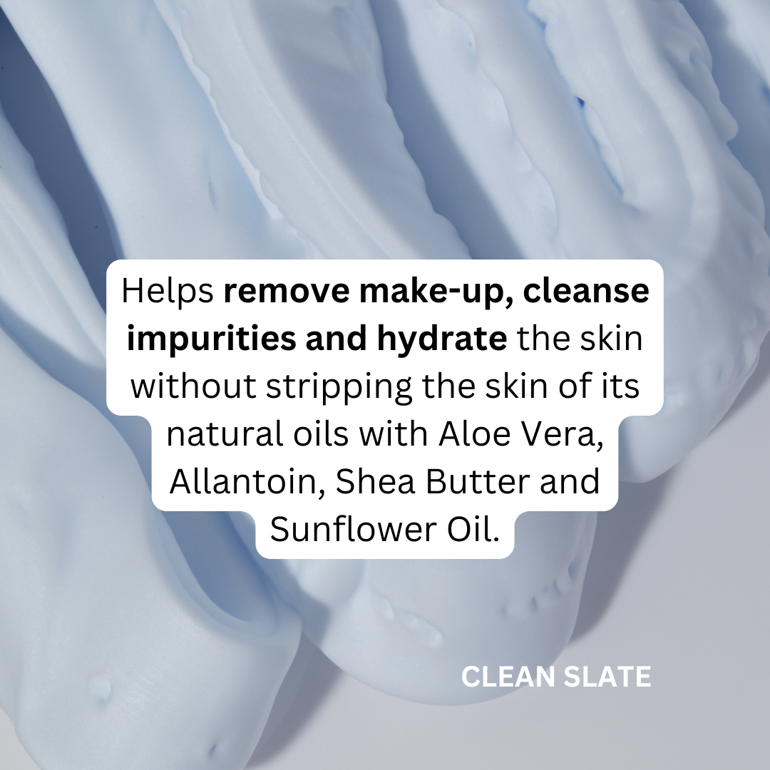 CLEAN SLATE - Cream Cleanser - Pohutukawa +Aloe Vera + Shea Butter