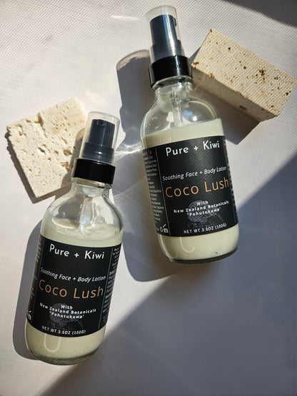 COCO LUSH - Soothing Lotion - Pohutukawa + Panthenol (B5) + Colloidal Oatmeal