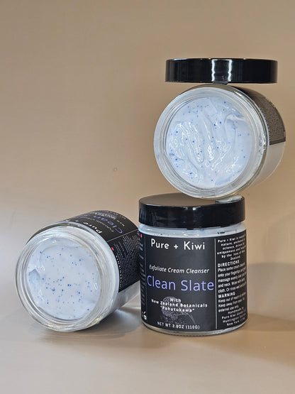 CLEAN SLATE - Cream Cleanser - Pohutukawa + Willow Bark (BHA) + Shea Butter