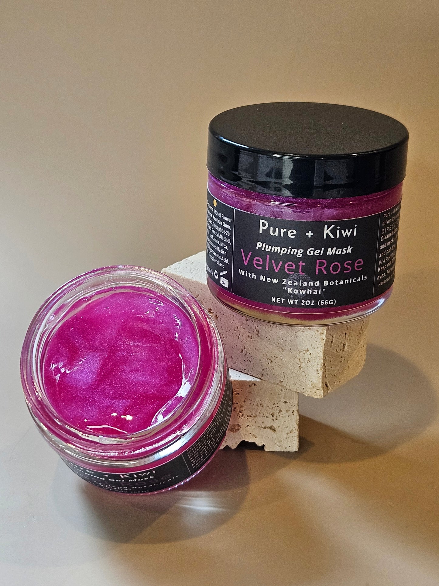 VELVET ROSE - Plumping Gel Mask - Kowhai + Tripeptide + Hyaluronic Acid