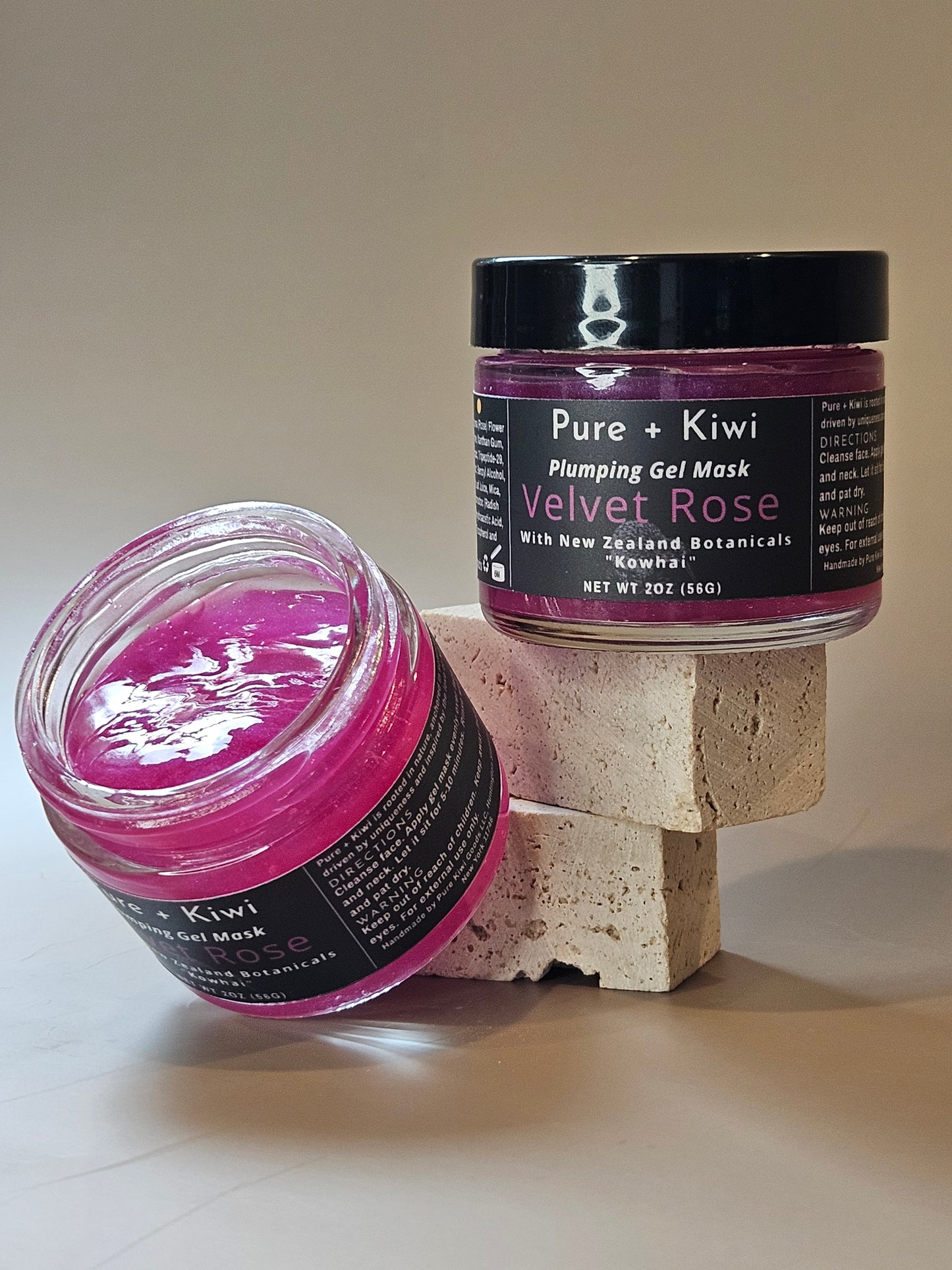 VELVET ROSE - Plumping Gel Mask - Kowhai + Tripeptide + Hyaluronic Acid