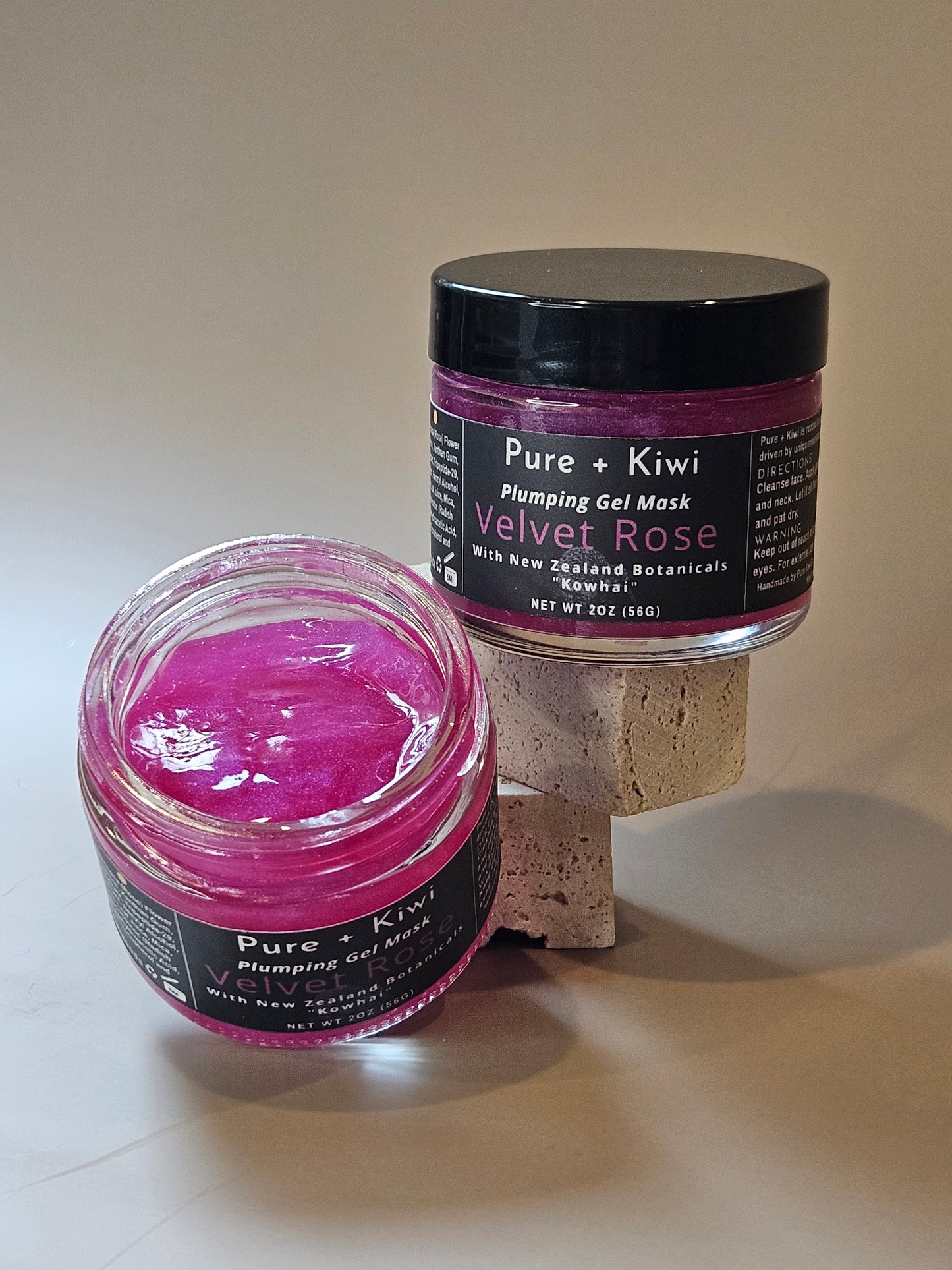 VELVET ROSE - Plumping Gel Mask - Kowhai + Tripeptide + Hyaluronic Acid