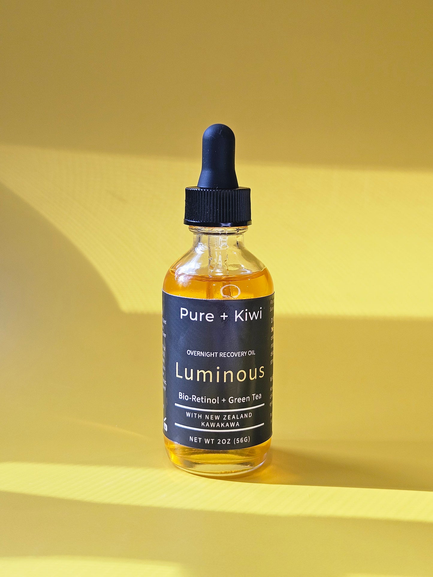 LUMINOUS – Bio-Retinol + Green Tea Overnight Recovery Oil | For Stressed & Uneven Skin