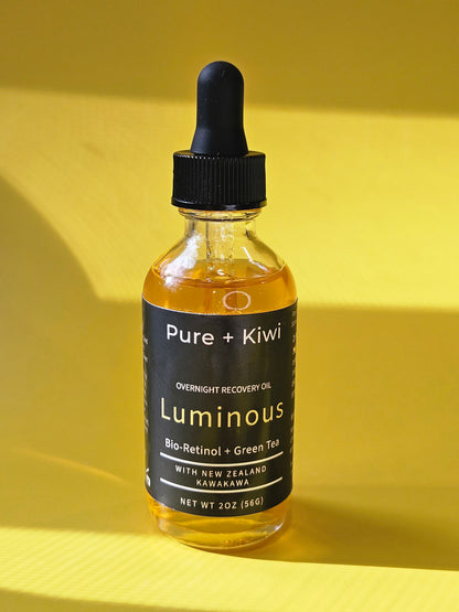 LUMINOUS – Bio-Retinol + Green Tea Overnight Recovery Oil | For Stressed & Uneven Skin