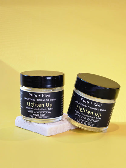 LIGHTEN UP – Kiwifruit + Peptide + Coffee Eye Cream | Reduces Dark Circles for Sensitive Skin