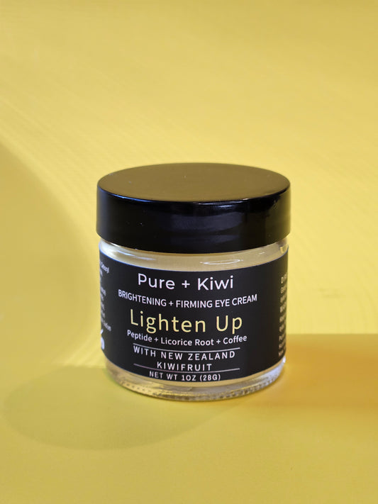 LIGHTEN UP – Kiwifruit + Peptide + Coffee Eye Cream | Reduces Dark Circles for Sensitive Skin