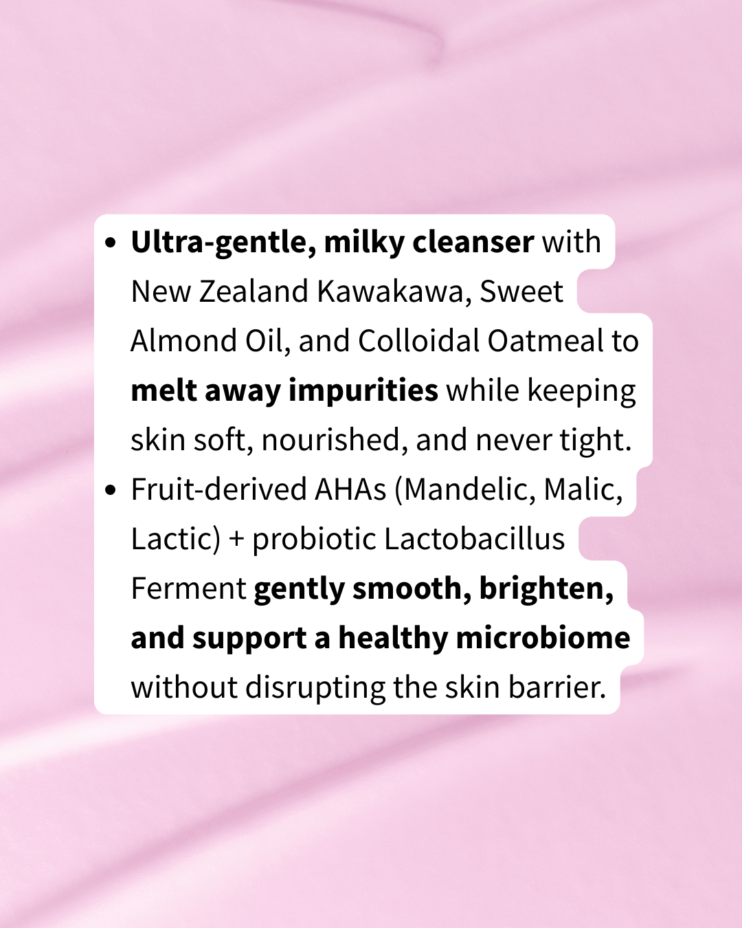 AHA! Apple + Oat Milky Probiotic Cleanser | For Clear Pores + Dull Skin