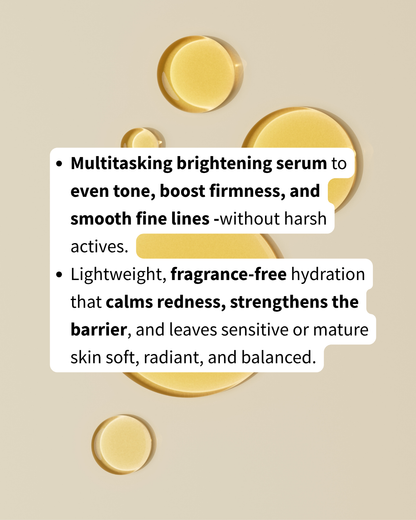 BLOOM LIFT – Brightening + Firming Serum | For Sensitive Skin