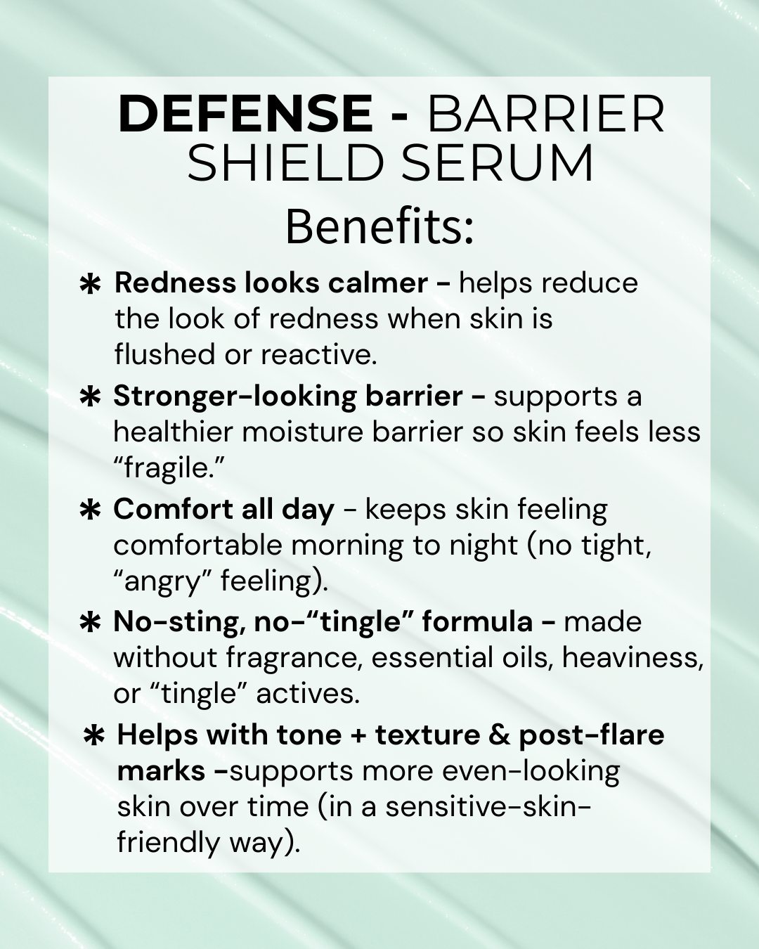 DEFENSE – Barrier Shield Serum (Reactive + Eczema-Prone Skin)