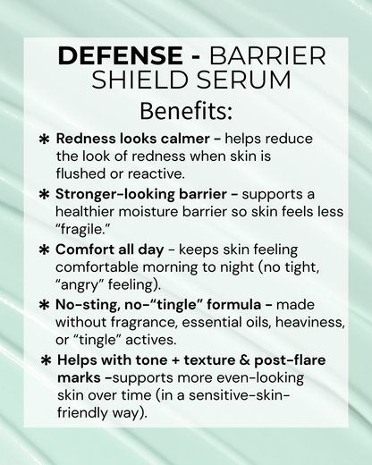 DEFENSE – Barrier Shield Serum (Reactive + Eczema-Prone Skin)