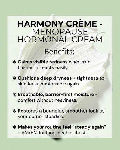 HARMONY CRÈME - Barrier Repair Crème for Hormonal + Sensitive Dry Skin