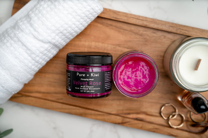 VELVET ROSE - Plumping Gel Mask - Kowhai + Tripeptide + Hyaluronic Acid