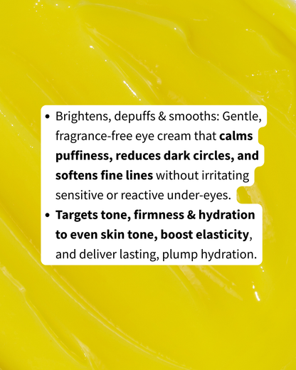 LIGHTEN UP – Kiwifruit + Peptide + Coffee Eye Cream | Reduces Dark Circles for Sensitive Skin