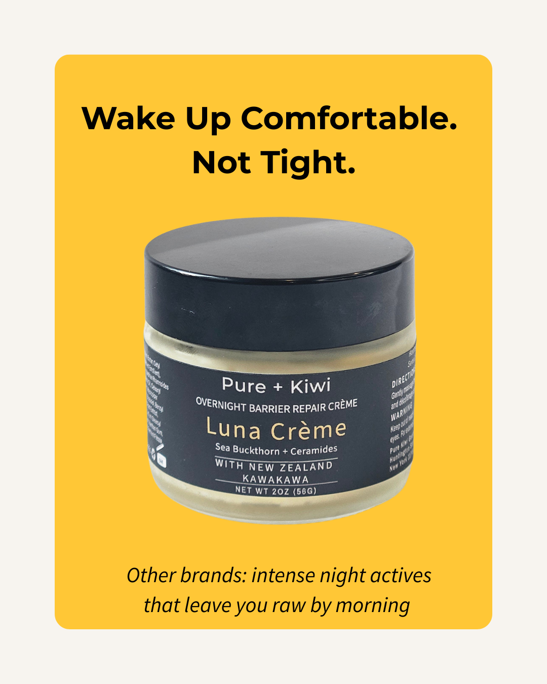 LUNA CRÈME - Barrier Repair Night Cream for Redness-Prone Skin