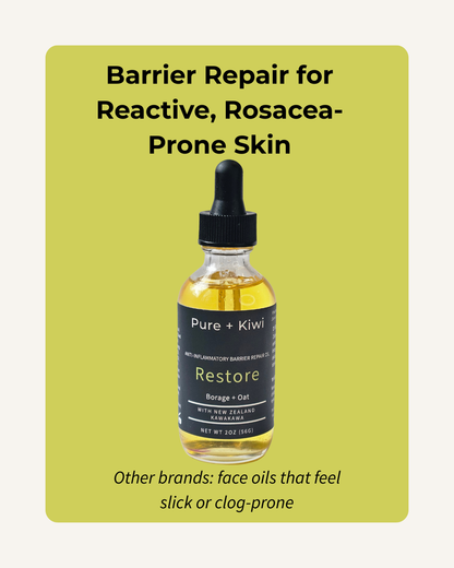RESTORE - Soothe + Restore Barrier Oil (Reactive + Rosacea-Prone Skin)