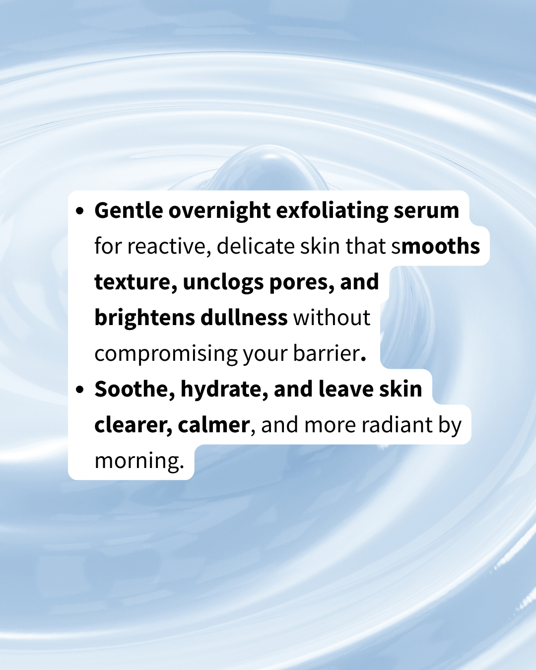 RESURFACE - Gentle Mandelic & Oat Resurfacing Serum | For Sensitive + Mature Skin