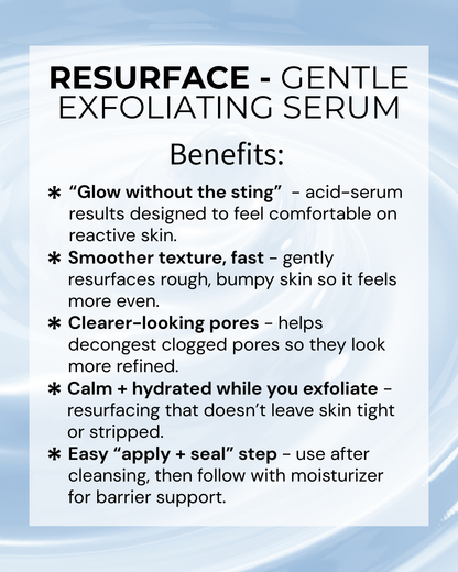 RESURFACE - Pore + Texture Reset Serum (Acne-Prone + Clogged Pores)