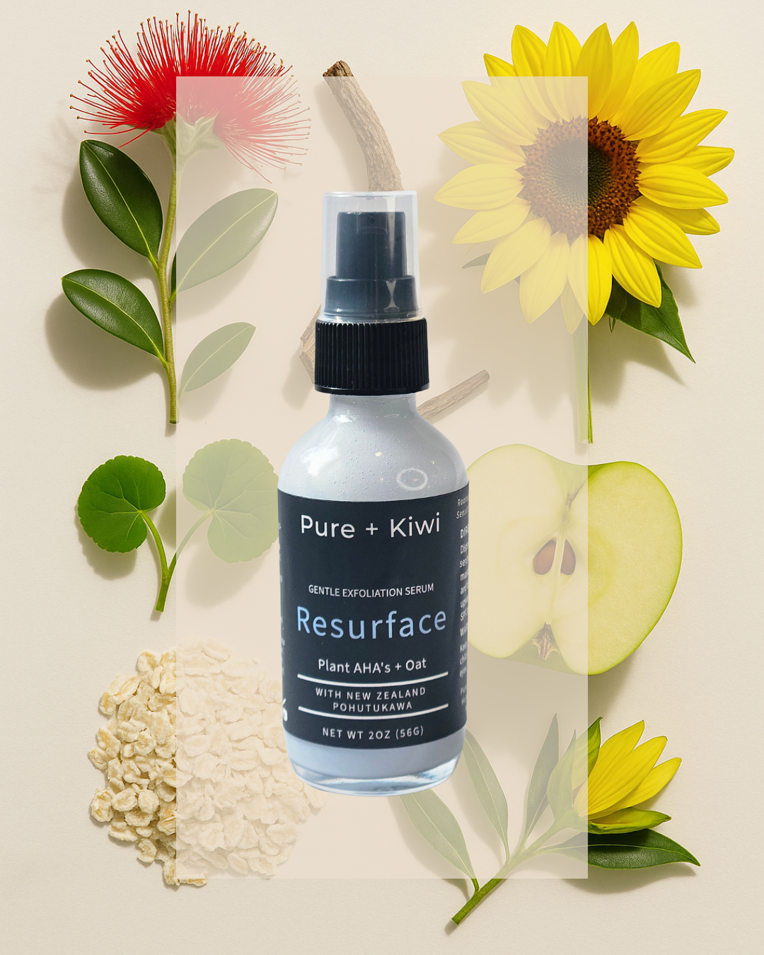 RESURFACE - Gentle Mandelic & Oat Resurfacing Serum | For Sensitive + Mature Skin