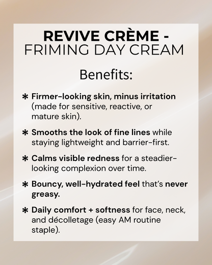 REVIVE CRÈME - Gentle Bio-Retinol Alternative Firming Day Crème